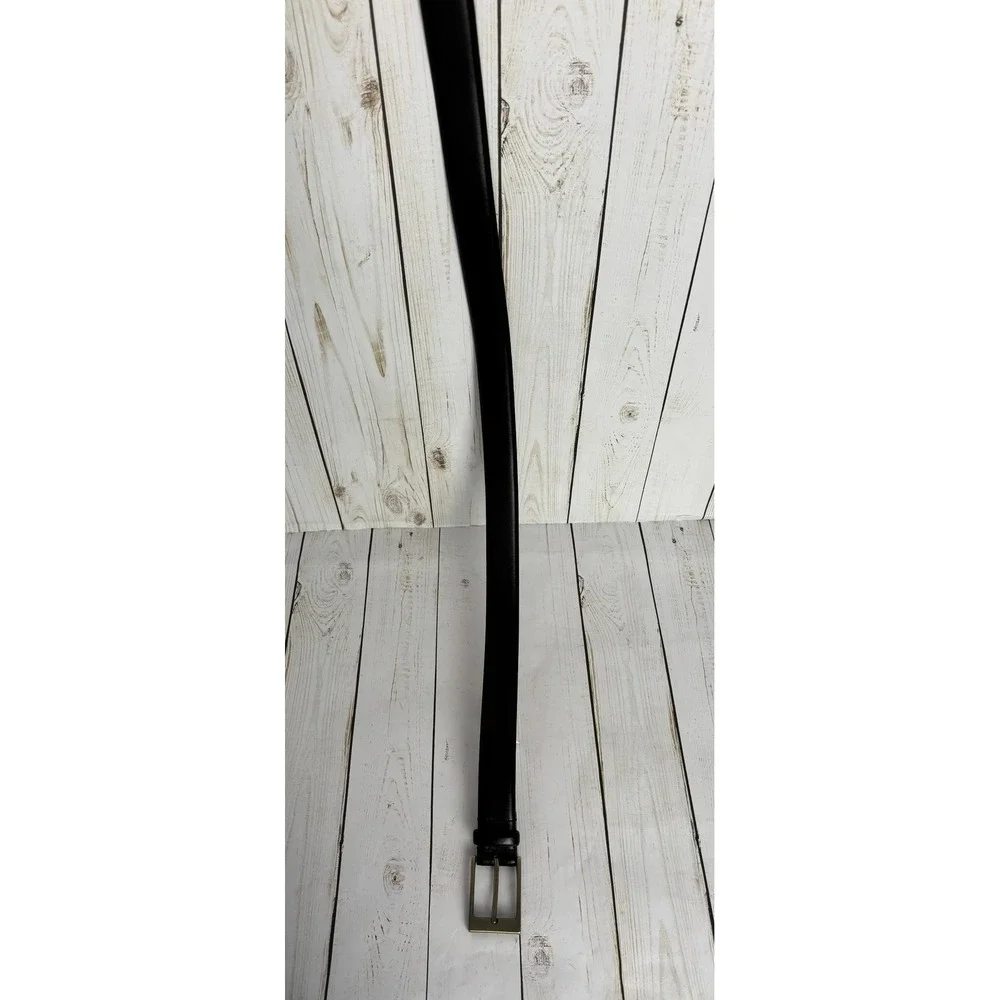 Mens Wearhouse Black Full Grain Italian Leather Dress Belt Size‎ 54 41810X-02